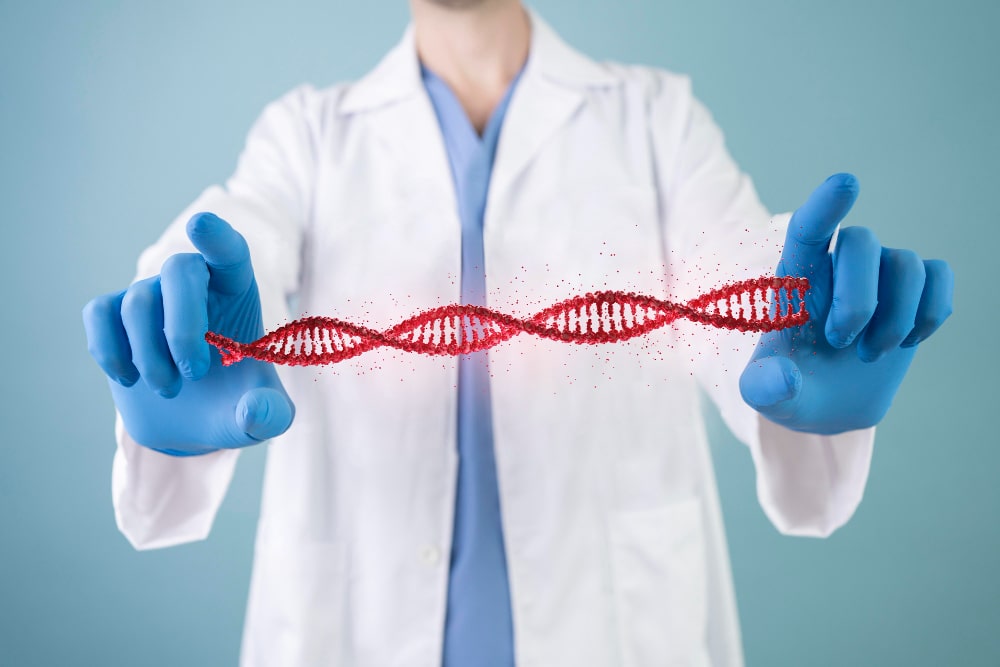 Dr Testing Health Of DNA-min Dr Testing The Health Of A DNA Strand