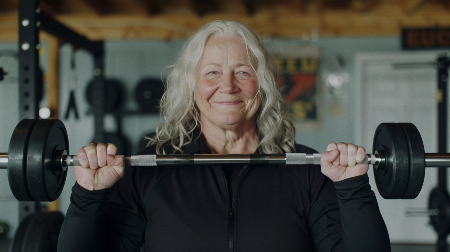 Older Lady Resistance Training Equipment